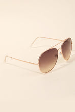 Load image into Gallery viewer, Oversized Double Bridge Fashion Aviator Sunglasses Orange