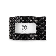 Load image into Gallery viewer, Teleties Large Flat Rectangle Clip Jet Black Quilted