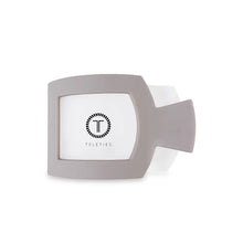 Load image into Gallery viewer, Teleties Small Flat Square Clip in Silver Flames