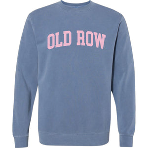 Old Row Blue Pigment Dyed Crewneck Sweatshirt