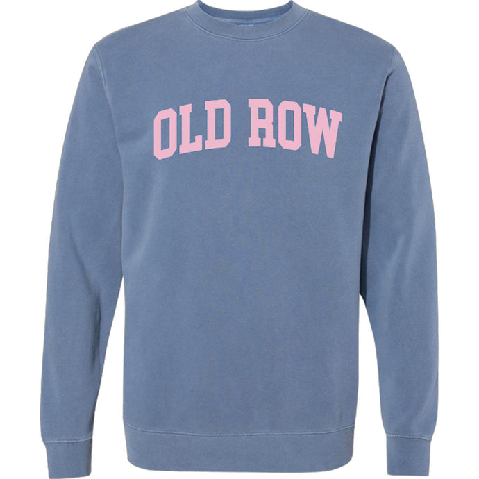 Old Row Blue Pigment Dyed Crewneck Sweatshirt