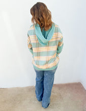 Load image into Gallery viewer, Third Time&#39;s the Charm Plaid Hooded Shacket