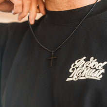 Load image into Gallery viewer, Cross Necklace in Black