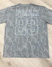 Load image into Gallery viewer, Psalms 23 Front &amp; Back Verse SS Tee in Bottomland Camo