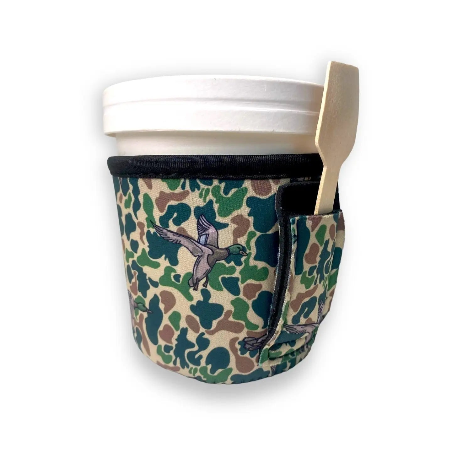 Green Duck Camo Pint Size Ice Cream Handler