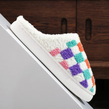 Load image into Gallery viewer, We Belong Together Colorful Plaid Slippers