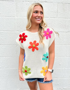 Crochet Flower Power Top