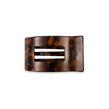 Load image into Gallery viewer, Teleties Small Flat Rectangle Clip in Tortoise