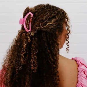 Teleties Open Medium Hair Clip Peonies Please