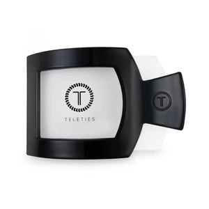 Teleties Large Flat Square Clip Jet Black