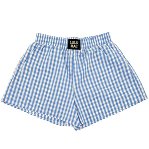Lulu Mac BXGH Blue Gingham Boxer Shorts