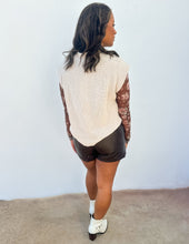 Load image into Gallery viewer, Shadow in the Sun Sweater Vest Top in Ecru