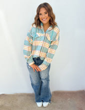 Load image into Gallery viewer, Third Time&#39;s the Charm Plaid Hooded Shacket