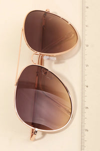 Oversized Double Bridge Fashion Aviator Sunglasses Pink/Blue