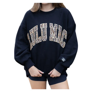Lulu Mac Leopard Logo in Black