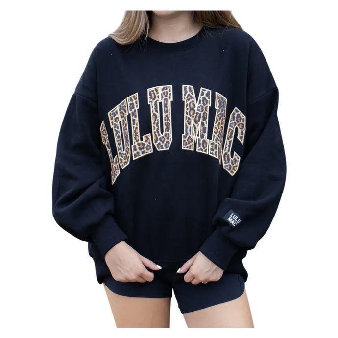 Lulu Mac Leopard Logo in Black
