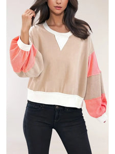 Take Me To The Other Side Patchwork Pullover Top