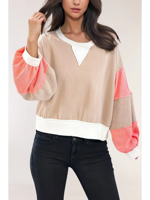 Take Me To The Other Side Patchwork Pullover Top