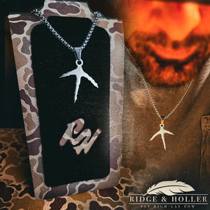 Ridge&Holler Adult Stainless Steel Turkey Foot Necklace