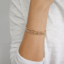 Load image into Gallery viewer, Erin Gray 2mm Karma Waterproof Gold Filled Bead Bracelet