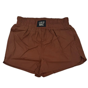 Lulu Mac DD Solid Brown Shorts