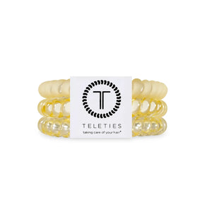 Teleties Large Hair Ties in Butter Yellow