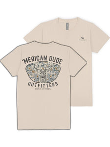 Simply Southern Men's 'Merican Dude with Camo Deer SS Tee
