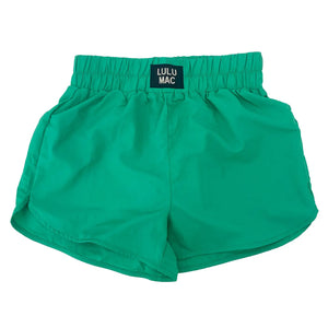Lulu Mac DD Solid Green Shorts