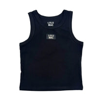 Load image into Gallery viewer, Lulu Mac DD Solid Black Tank Tops