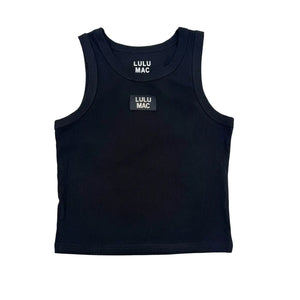 Lulu Mac DD Solid Black Tank Tops