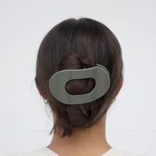 Load image into Gallery viewer, Teleties Medium Flat Round Clip Sage It Ain&#39;t So
