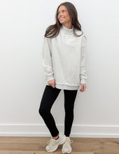 Load image into Gallery viewer, Always Says Goodbye Oversized Reversible Sweatshirt in Light Grey