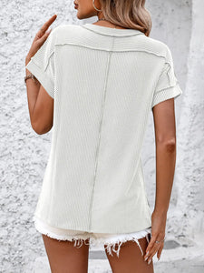 Told You So Backstitch Strip Top