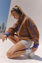 Load image into Gallery viewer, Free People Mountain High 1/2 Zip in Twig Combo