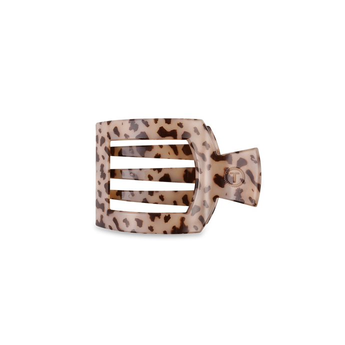 Teleties Small Flat Square Clip in Blonde Tortoise