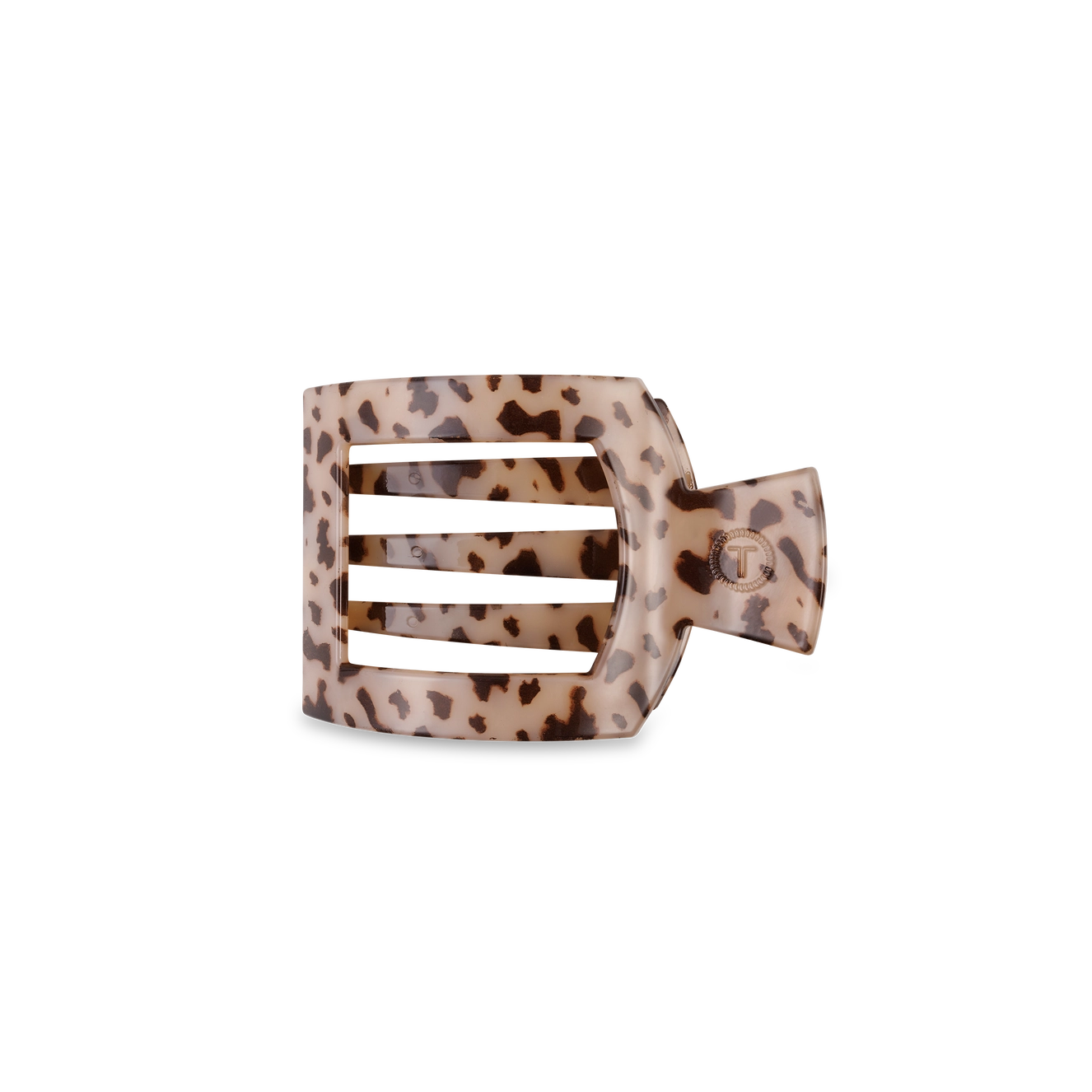 Teleties Small Flat Square Clip in Blonde Tortoise