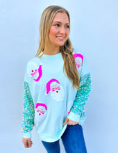 Load image into Gallery viewer, Waiting for December Sequin Santa Christmas Sweater