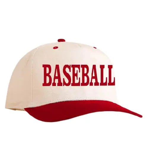 Lulu Mac Baseball Cap in Red