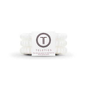 Teleties Small Hair Tie in Coconut White