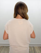 Load image into Gallery viewer, I See You Cap SS Top &amp; Shorts Set in Sand Beige