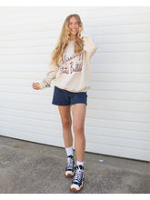 Load image into Gallery viewer, Mississippi State Bulldogs Beverly Sand Thrifted Sweatshirt