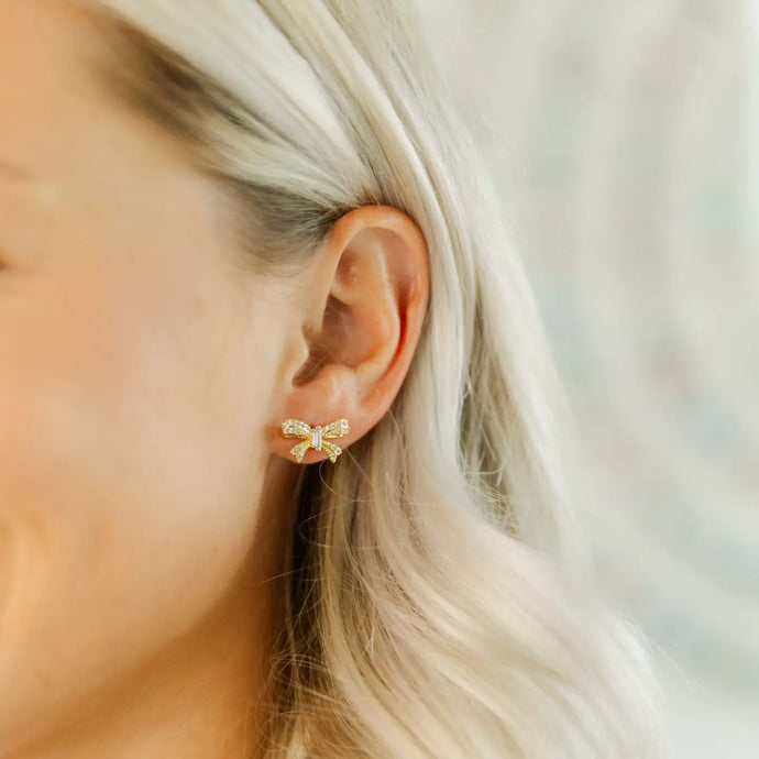 Taylor Shaye Trina Bow Studs