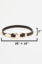 Load image into Gallery viewer, I Stand Beside You Double Buckle Belt Brown