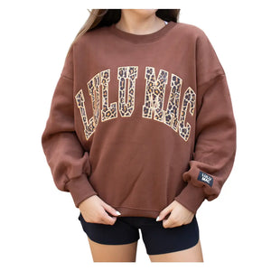 Lulu Mac Leopard Logo in Brown