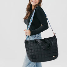 Load image into Gallery viewer, Pretty Simple Day Dreamer Quilted Tote Bag in Black