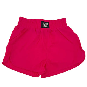 Lulu Mac DD Solid Hot Pink Shorts