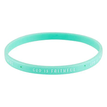 Load image into Gallery viewer, God is Faithful Silicone Bracelet Set