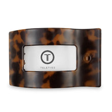 Load image into Gallery viewer, Teleties Medium Flat Rectangle Clip Tortoise