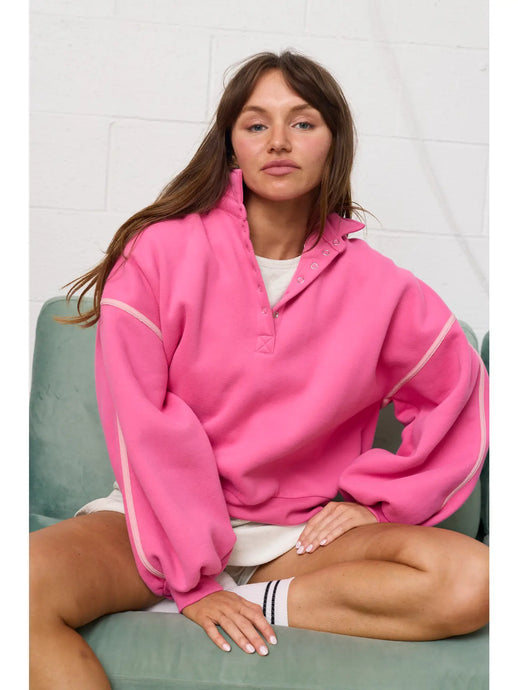 Alexa Contrast Piping Pullover