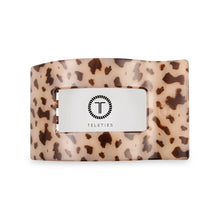 Load image into Gallery viewer, Teleties Large Flat Rectangle Clip Blonde Tortoise